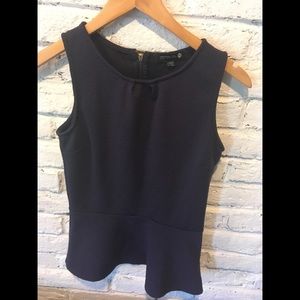 Navy blue peplum